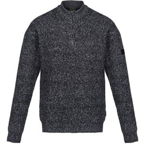 Regatta Professional Heren Solomon halve rits gebreide trui, marine Marl, S