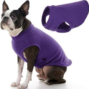 Gooby - Stretch Fleece Vest, Pullover Fleece Vest Jacket Sweater voor Honden, Violet, 2X-Large