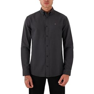 TOMMY JEANS - TJM REG OXFORD SHIRT EXT - Overhemd - Zwart - Lange Mouwen