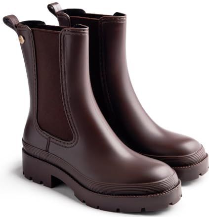 Gioseppo - Bilston - Enkellaarsjes - Regenlaarzen - Zwart - Platformhoogte 4 cm