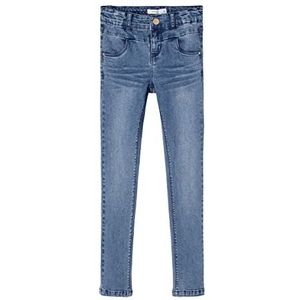 NAME IT Polly Jeans voor meisjes, skinny fit, blauw (medium blue denim), 164