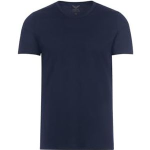 Trigema Dames T-shirt van katoen/elastaan, navy, S