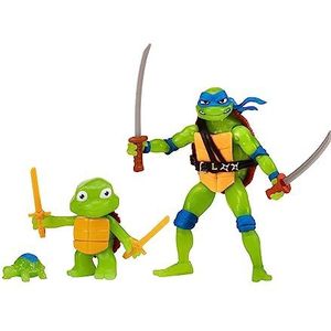 Teenage Mutant Ninja Turtles: Mutant Mayhem maken van een Ninja Leondardo Action Figure 3-Pack