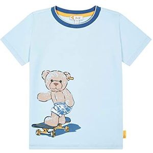 Steiff Jongens korte mouwen met graffic T-shirt, Cerulean., 122 cm