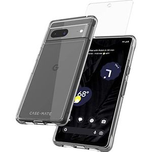 CASE-MATE Google Pixel 7A hoesje met schermbeschermer (FlexiShield) [12 FT valbescherming] - sterk transparant