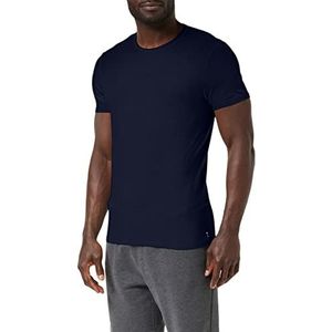 LVB Stretch katoenen T-shirt met ronde hals voor heren - blauw - Large