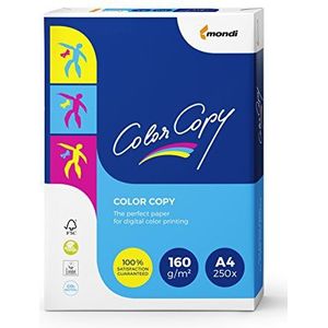 Color Copy Kopieerpapier, kleurenlaserpapier: 160 g/mxb2, A4, 250 vellen, zeer glad, wit