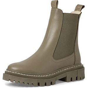 Tamaris DAMES Enkellaarzen, Vrouwen Chelsea Laarzen,verwisselbaar voetbed,laarzen,halve laarzen,bootie,sliplaars,plat,PALE GREEN,40 EU