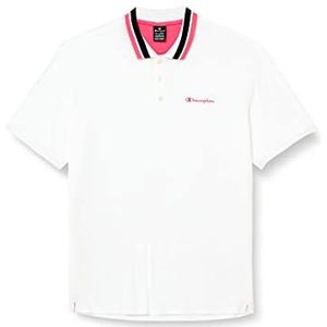 Champion Legacy Polo Gallery Special Light Cotton Piqué Neon Spray, wit, XXL voor heren