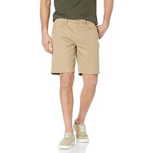 Amazon Essentials Heren Straight-Fit 9"" Binnenbeenlengte Stretch 5-Pocket Short, Khaki Bruin, 40