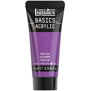 Liquitex 8870510​ Basics acrylverf - Purple Grey, 22 ml tube, lichtecht, waterbestendig, voor het schilderen en decoreren van hout, metaal, keramiek, kunststof, canvas