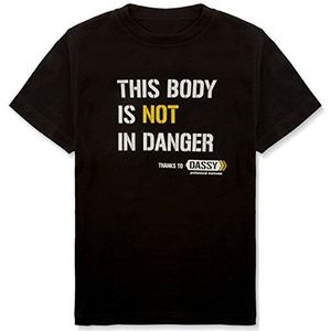 Dassy 710002-0704-S Alonso T-shirt met print, zwart, klein