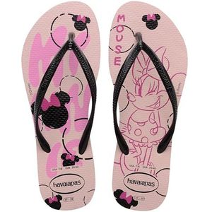 Havaianas Dames Slim Disney Teenslipper, pioenroos roos, 3/4 UK, Pioenroos, 35/36 EU