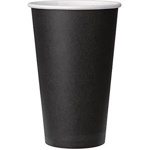 Fiesta GF044 Single Wall Hot Cups, zwart (Pack van 1000)