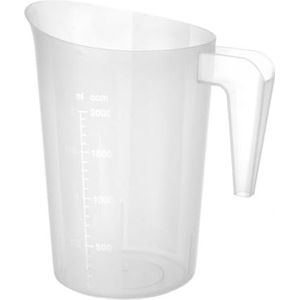 HENDI Maatbeker stapelbaar, 2L, met schaalverdeling, stootbestendig, �ø160x(H)205mm, transparant, polypropyleen