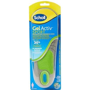 Scholl GelActiv Sport Gel-inlegzolen voor dames, voor sport, hardlopen en alle soorten sport, superieur comfort, verpakking van 2, maat 35,5-40,5
