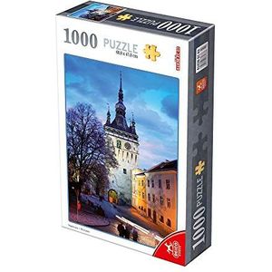 Deico Games 5947502876021 Landschap Puzzle 1000 Romania Sighisoara, Multicolor