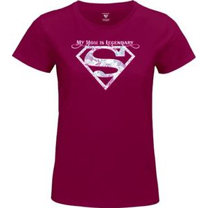 dc comics Supergirl - My Mom is Legendary WOSUPGOTS096 dames T-shirt, fuchsia, maat XL, Fuchsia, XL