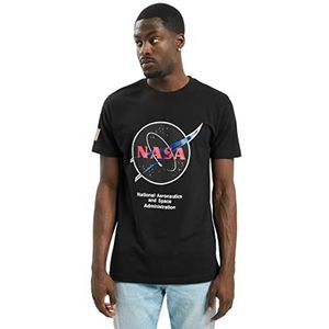 Mister Tee NASA Retro Insignia Logo Tee T-shirt voor heren, zwart (Black 00007), L