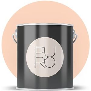 Livingwalls PURO Premium muurverf c9011 - schilderverf met zeer hoge dekking - matte hoogwaardige binnenverf in roze - 5 l