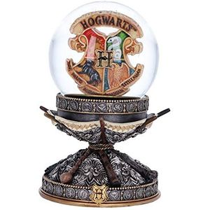 Nemesis Now Officieel gelicentieerde Harry Potter Wand Snow Globe, Zilver, 16.5cm