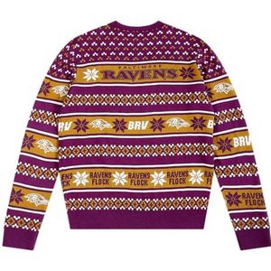 FOCO Standard NFL Big Logo Ugly Sweater, Team Color