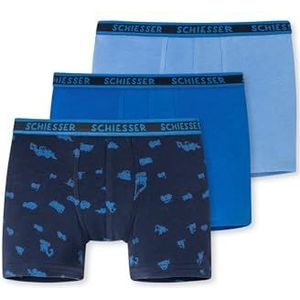 Schiesser Jungen 3 PACK Unterwäsche Boxershorts - 95/5 Organic Bio Baumwolle - Größe 92 bis 140