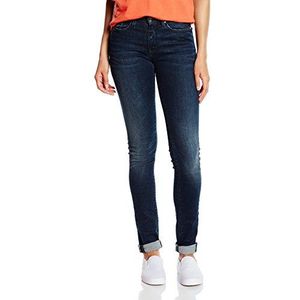 Tommy Jeans Skinny Jeans voor dames, Mid rise skinny Nora DYDST, blauw (Dynamic Dark Stretch 640)., 27W x 34L