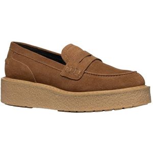 Geox Dames D Elidea A Moccasin, Dk Camel, 35 EU