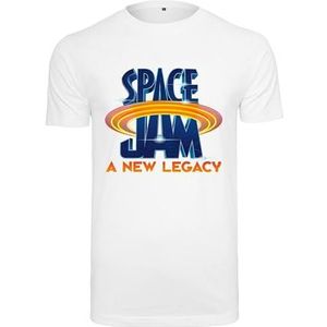 Mister Tee Heren Space Jam Logo Tee T-shirt, wit, XS