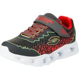 Skechers Jongens, sneakers, houtskool synthetisch/lime & red trim, 37 EU, kolen/synthetisch, limoenrood, trim, 37 EU