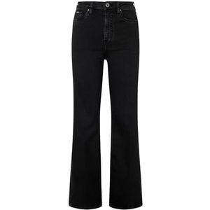 Pepe Jeans Slim Fit Flare Uhw Broek voor dames, Zwart (zwart), 27W / 34L
