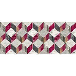Vilber tapijt Grand Chef Cube Vinyl, rood, 50 x 120 x 0,2 cm