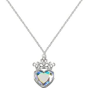 Disney Halsketting met hanger hart en steen en kristal prinses CF01102RML-B.PH, messing, Messing
