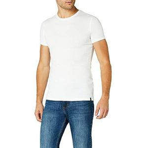 Trigema Heren T-shirt van katoen/elastaan, wit, L