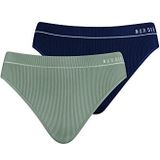 Nur Die Slip 'Retro'  marine / grijs gemêleerd / wit