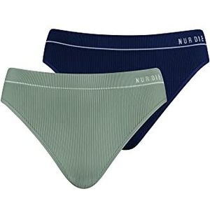 Nur Die Slip 'Retro'  marine / grijs gemêleerd / wit