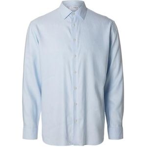 Slhreg-Leo Light Shirt Ls Noos, Cashmere Blue, XXL