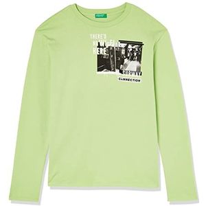 United Colors of Benetton T-Shirt M/L 3YR3C106O lang shirt, Lime 0N7, M voor kinderen