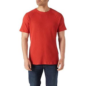 Koton Basic T-shirt met raglanmouwen voor heren, terracotta (Km1), M