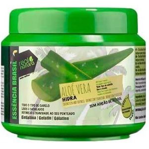 REAL NATURA - Aloë Vera Hydra haargel 500 ml - Unisex - Vocht en definitie voor alle haartypes