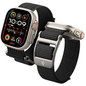 Spigen DuraPro Flex Bandje Compatibel met Apple Watch Ultra 2 / Ultra 49mm, Serie 9/8/7 45mm, Serie SE2/6/SE/5/4 44mm en Serie 3/2/1 42mm Strap - Zwart