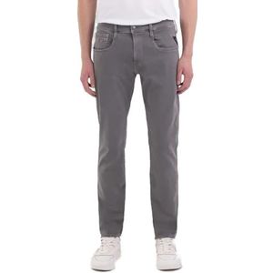 Replay Anbass Hyperflex Colour Xlite Herenjeans, slim fit, 209 Pearl Grey, 27W x 32L