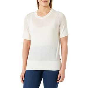 BOSS C_ekniter T-shirt voor dames, Open White118, XL