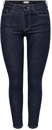 Jacqueline de Yong - Jdyfina Mw Sk Ankle Jns - Skinny Jeans - Donkerblauw - Rinsewash