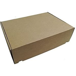 Arplast - Rechthoekige kartonnen dozen - 15 stuks - L - 24,5 x 33,5 x 9,5 cm - eenvoudig te monteren - gemaakt in Spanje van 100% gerecycled en recyclebaar materiaal - ideale verzenddozen