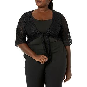 Star Vixen Dames Shrug Sweater, Zwart, 3X