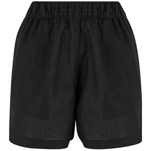 Urban Classics Dames Shorts Dames Linnen Mixed Boxer Shorts Zwart S, zwart, S
