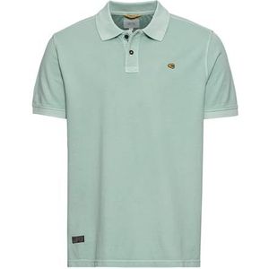 camel active Poloshirt met korte mouwen voor heren, regular fit, van puur katoen, turquoise, 6XL