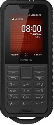 Nokia 800 Tough 2,4 inch 4G met gratis simkaart uit het Verenigd Koninkrijk en Google Assistant-functie (Single SIM) - zwart